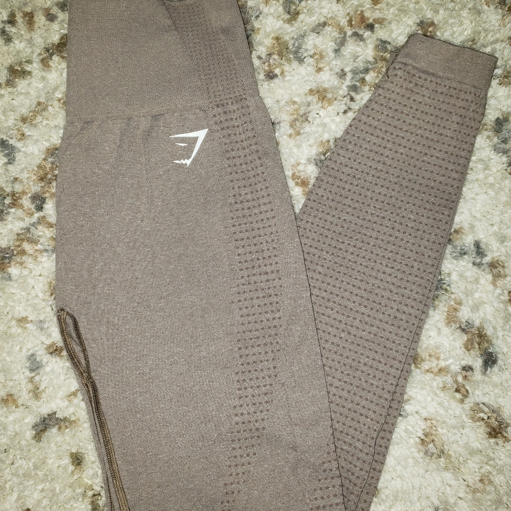 Gymshark Vital Seamless 2.0 Leggings - Taupe Marl